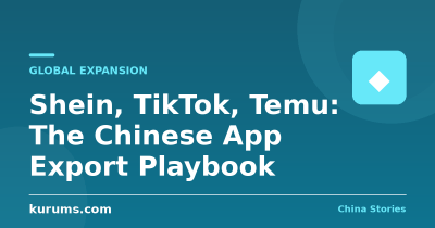 Shein, TikTok, Temu: The Chinese App Export Playbook