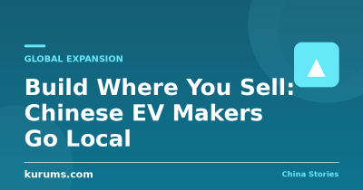 Build Where You Sell: Chinese EV Makers Go Local