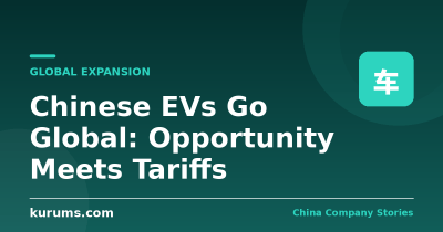 Chinese EVs Go Global: Opportunity Meets Tariffs