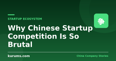 Why Chinese Startup Competition Is So Brutal