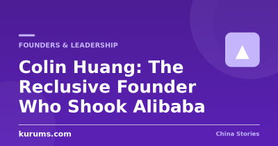 Colin Huang: The Reclusive Founder Who Shook Alibaba