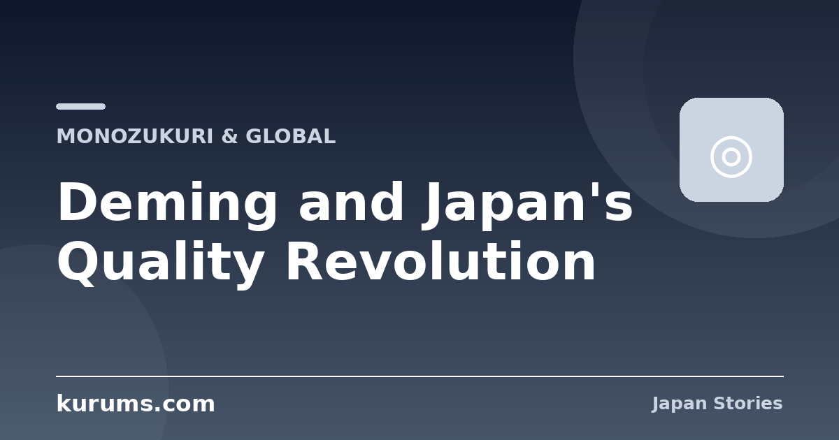 Deming and Japan's Quality Revolution