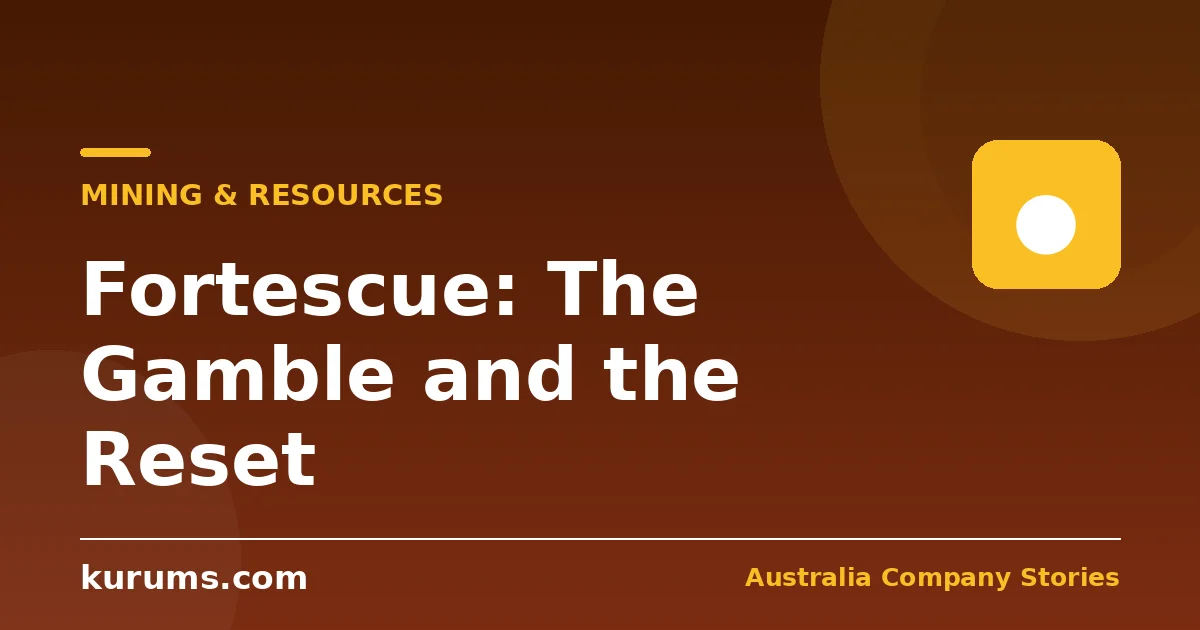 Fortescue's Story: From Andrew Forrest's Gamble to the Green Iron Reset