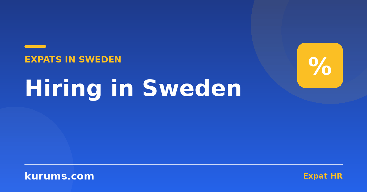 Hiring in Sweden: Collective Agreements, MBL & the Expert Tax Relief You're Not Claiming (2026)