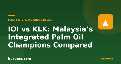 IOI vs KLK: Malaysia’s Integrated Palm Oil Champions Compared
