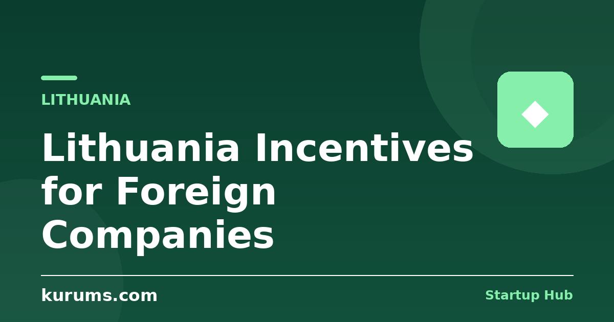 Lithuania Incentives for Foreign Companies: Low Tax, Free Economic Zones & Fintech Licensing