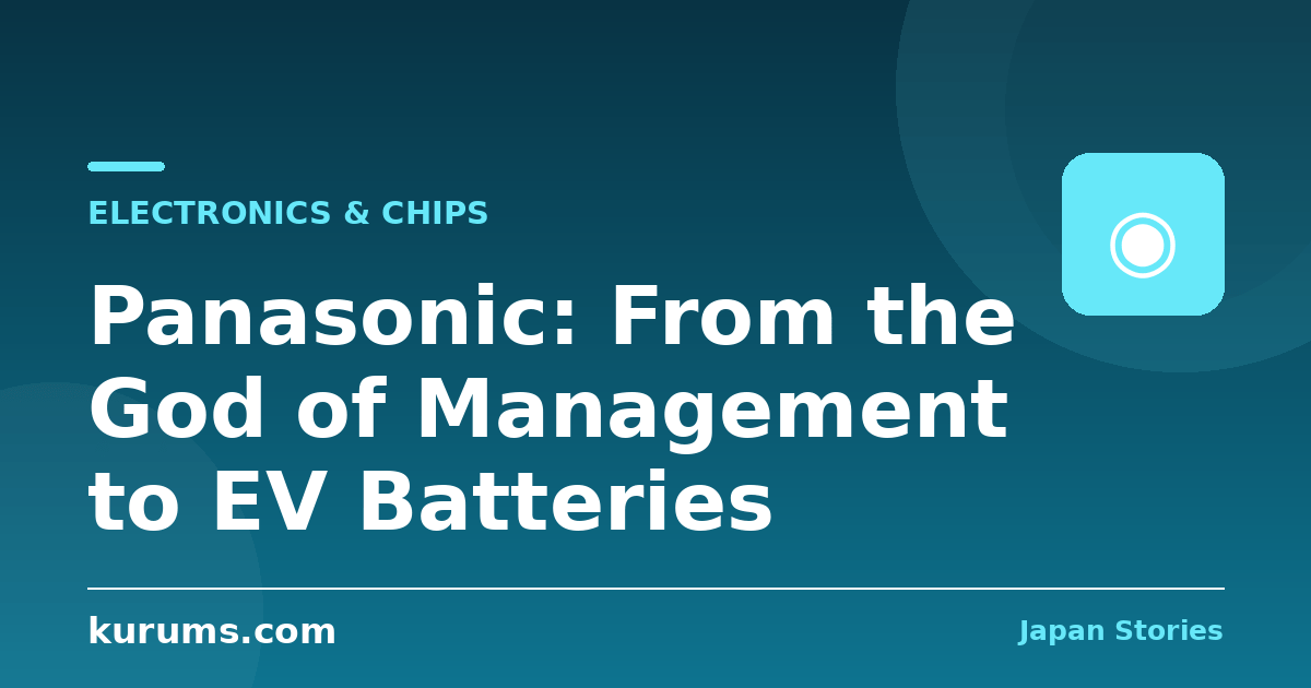 Panasonic: From the God of Management to EV Batteries