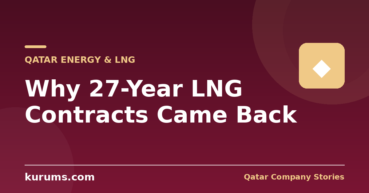 Why 27-Year LNG Contracts Came Back: QatarEnergy's Playbook