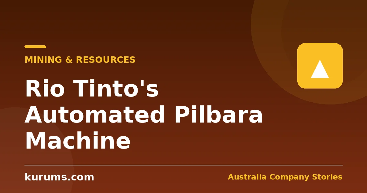 Rio Tinto's Pilbara Machine: How Automation Built the Lowest-Cost Iron Ore System