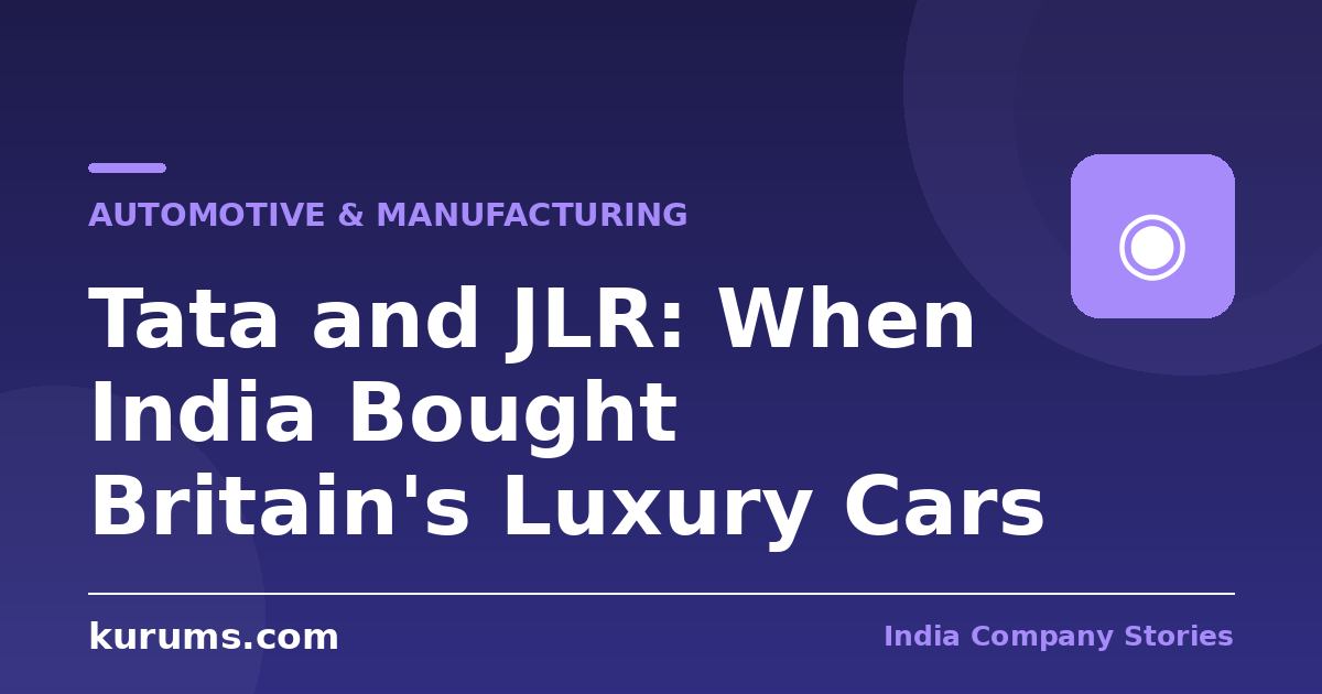 Tata and JLR: When India Bought Britain’s Luxury Cars