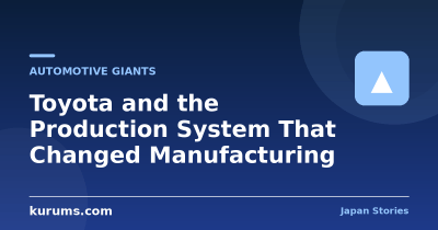 Toyota and the Production System That Changed Manufacturing