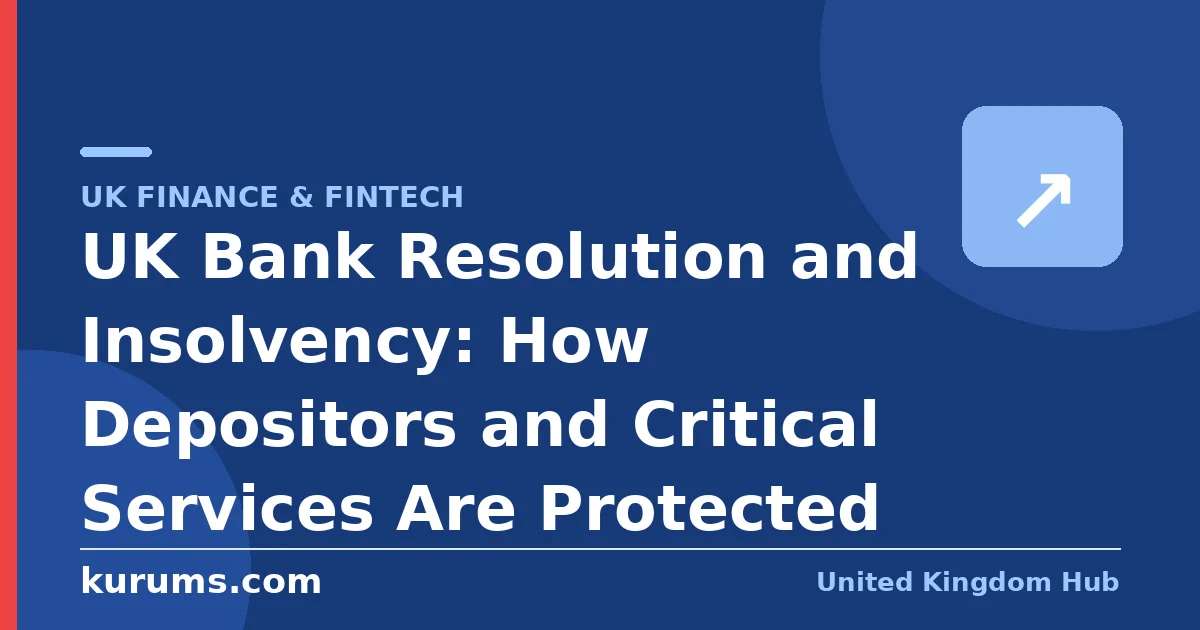 UK Bank Resolution and Insolvency: How Depositors and Critical Services Are Protected