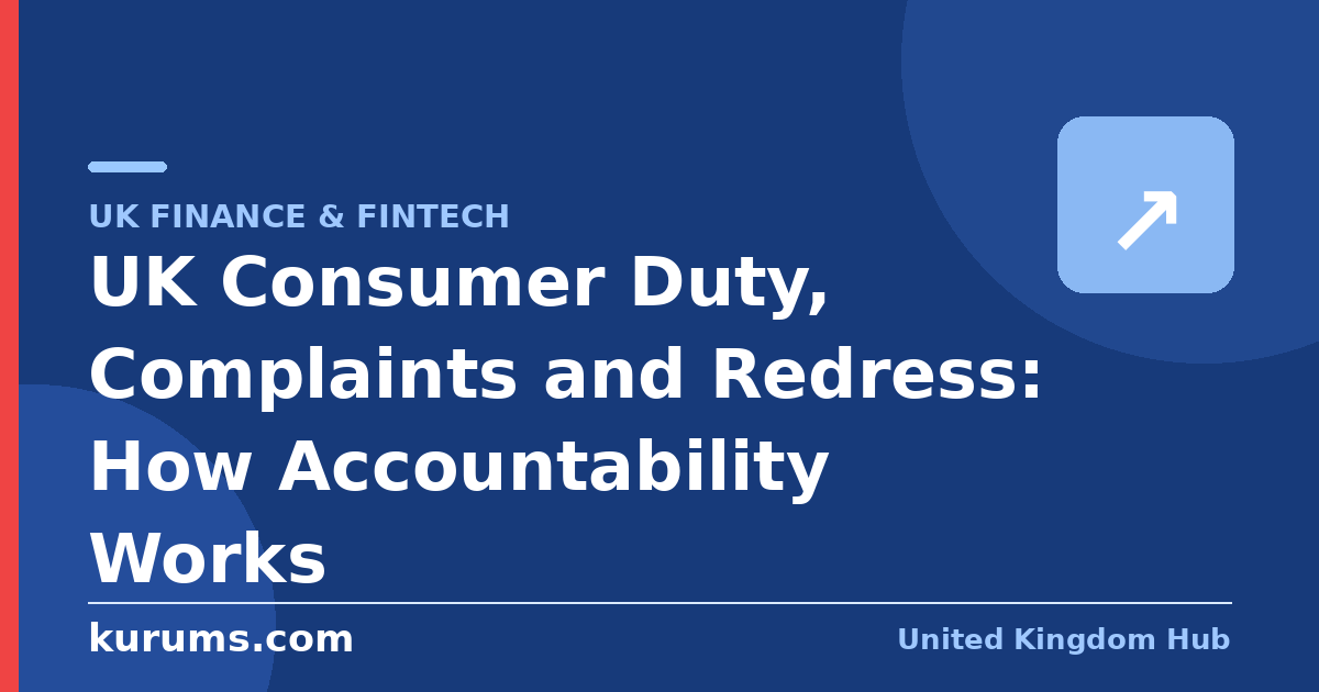 UK Consumer Duty, Complaints and Redress: How Accountability Works