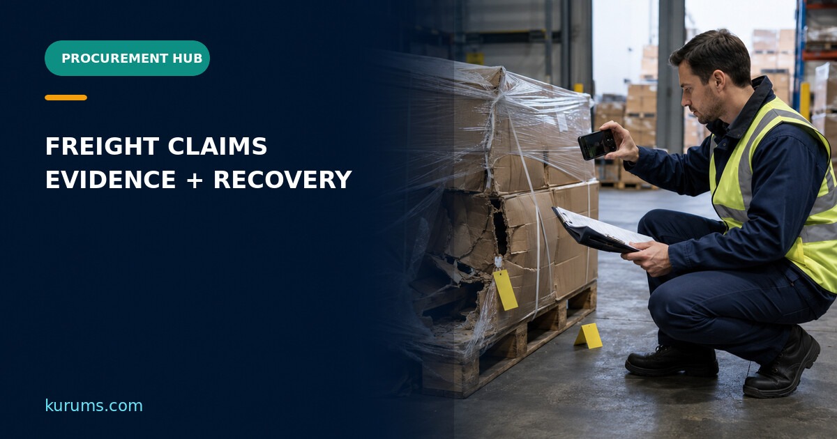 Procurement Hub cover for Freight Claims: Notice, Evidence and Recovery Controls