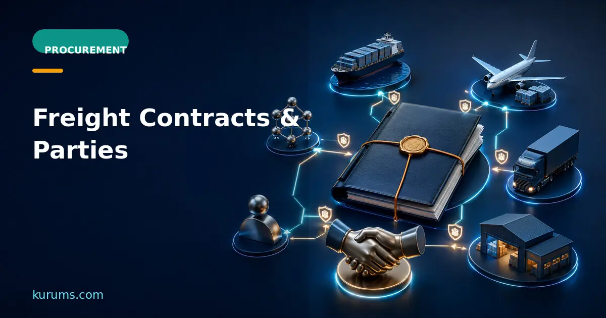 Freight contract connecting cargo owners, carriers, brokers and logistics providers