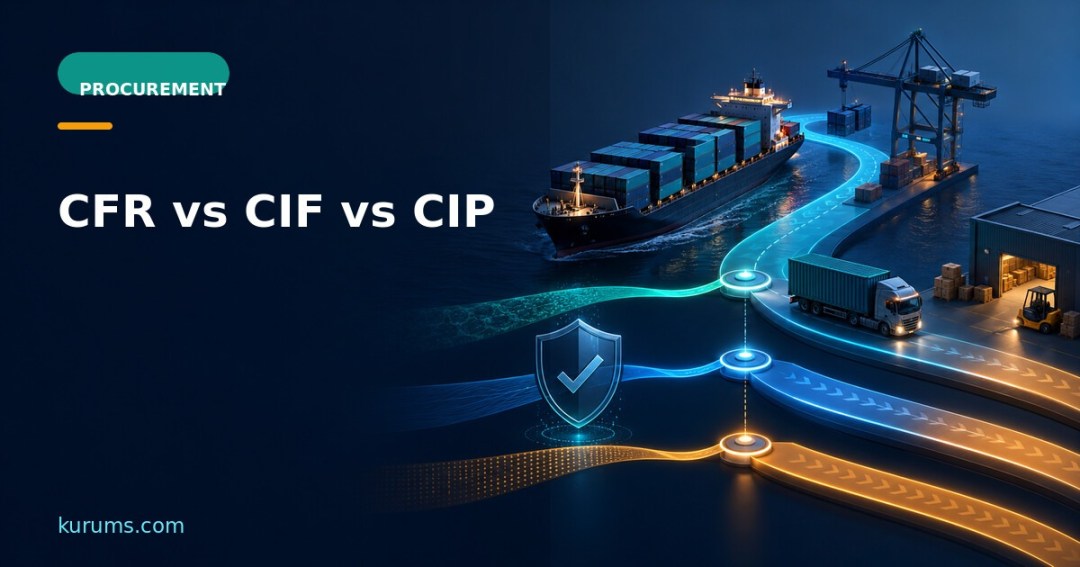CFR, CIF and CIP cost, risk and insurance handoffs across freight routes