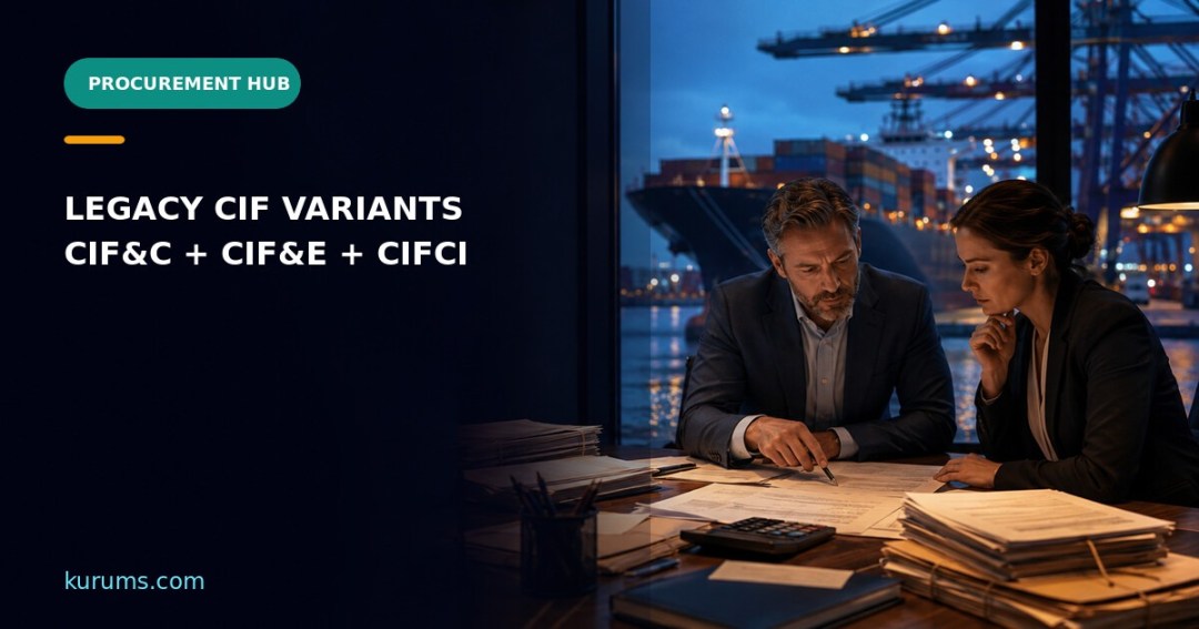 Procurement Hub cover for CIF&C, CIF&E and CIFCI: Legacy Trade-Term Variants and Contract Controls