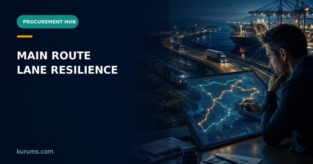 Procurement Hub cover for Main Route: Lane Master Data, Resilience and Route-Change Controls