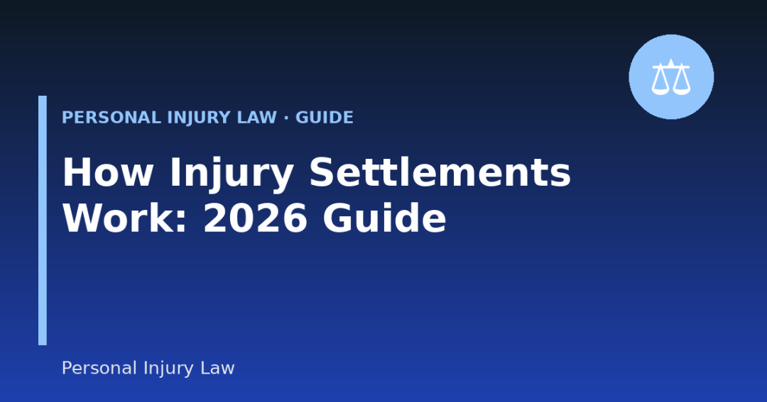 How Personal Injury Settlements Work: The Process, Timeline, and What to Expect (2026 Guide)
