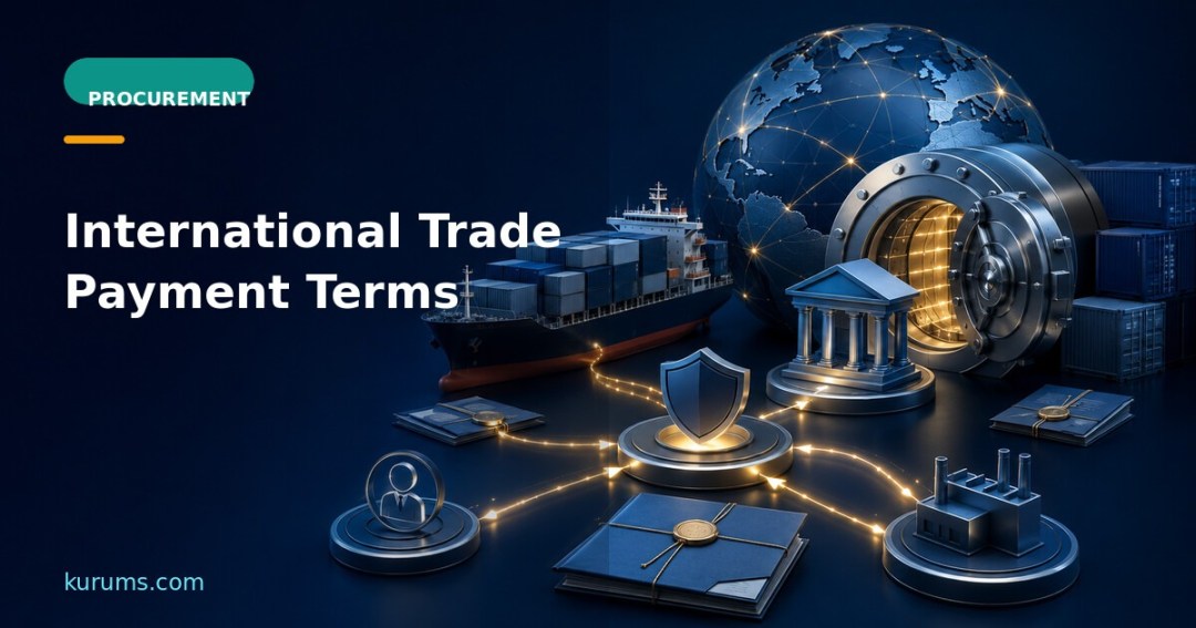 International trade payment security connecting global cargo, banks, buyer and supplier