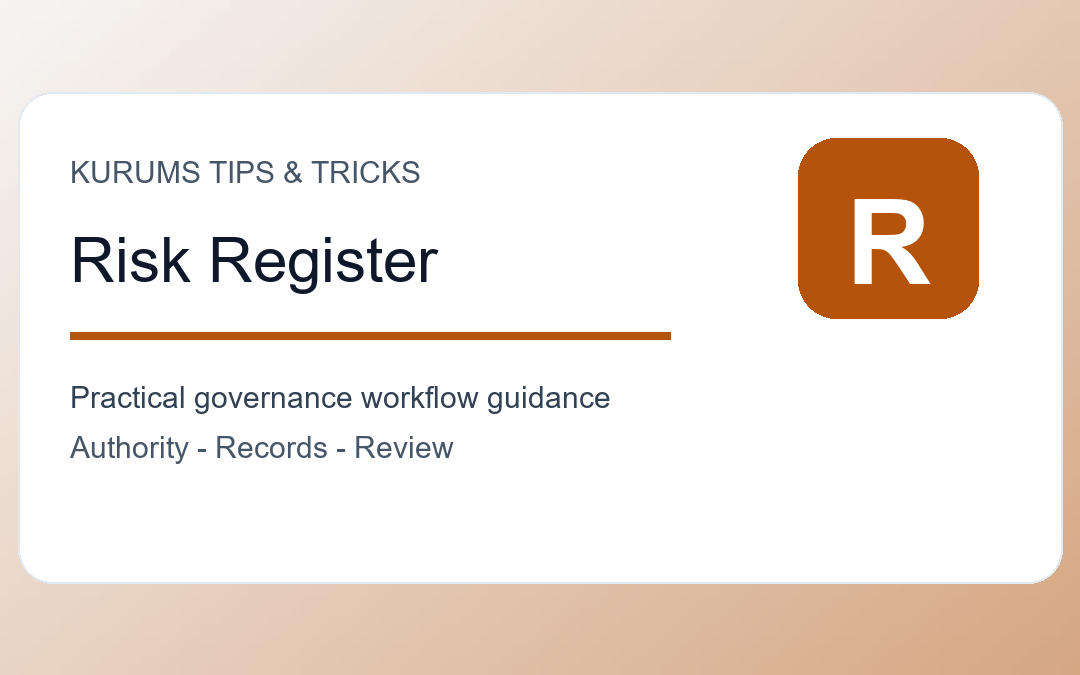 Risk Register Management Tips: How to Keep Enterprise Risks Visible