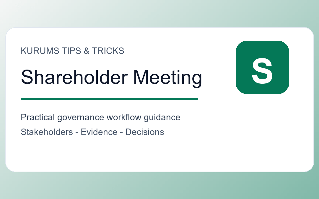 Shareholder Meeting Preparation Tips: How to Run a Clear and Credible Meeting