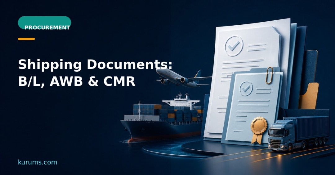 Shipping documents controlling sea, air and road freight movements