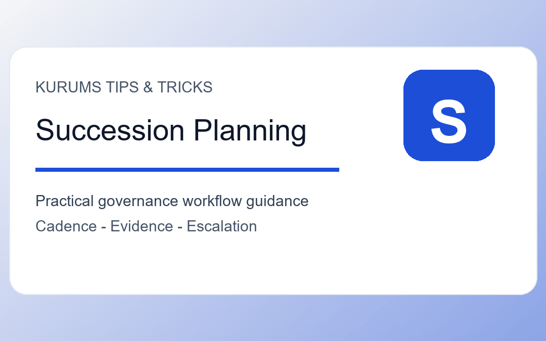 Succession Planning Governance Tips: How Boards Can Prepare for Leadership Change