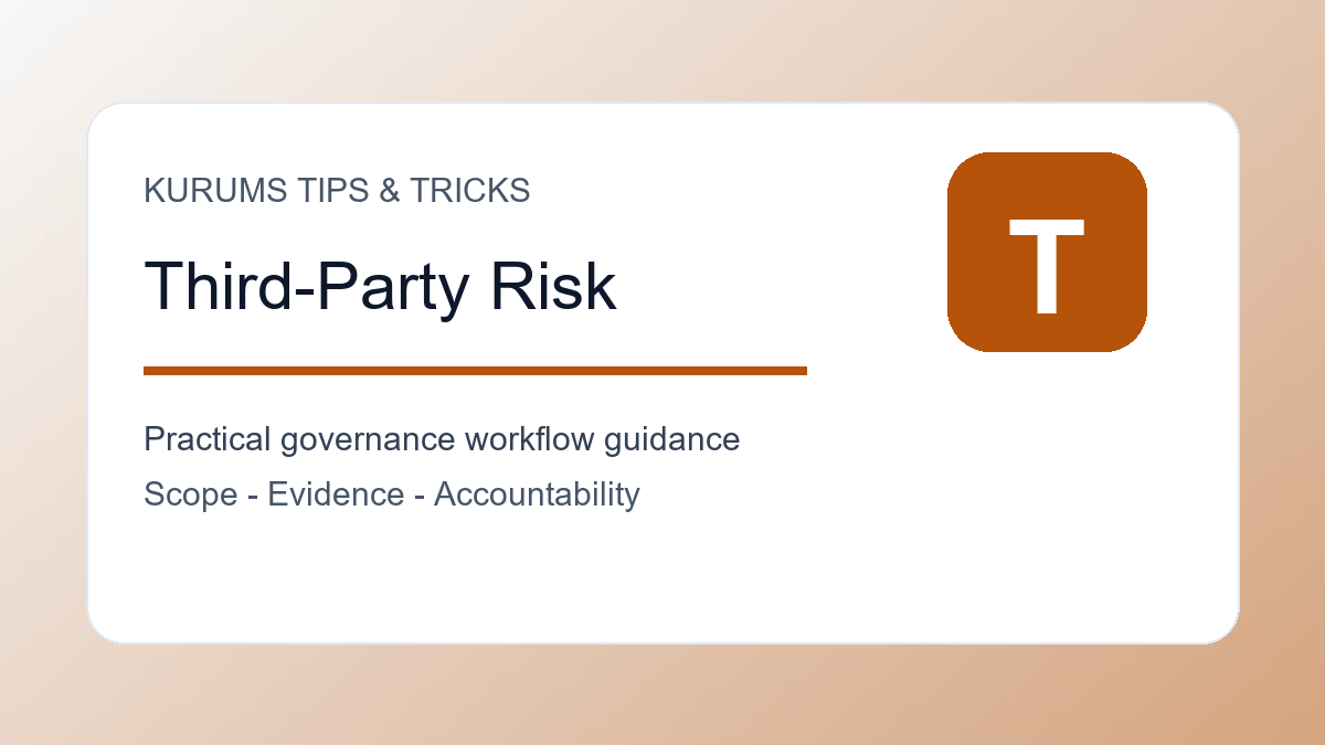Third-Party Risk Governance Tips: How to Oversee Vendors, Partners and Outsourced Work