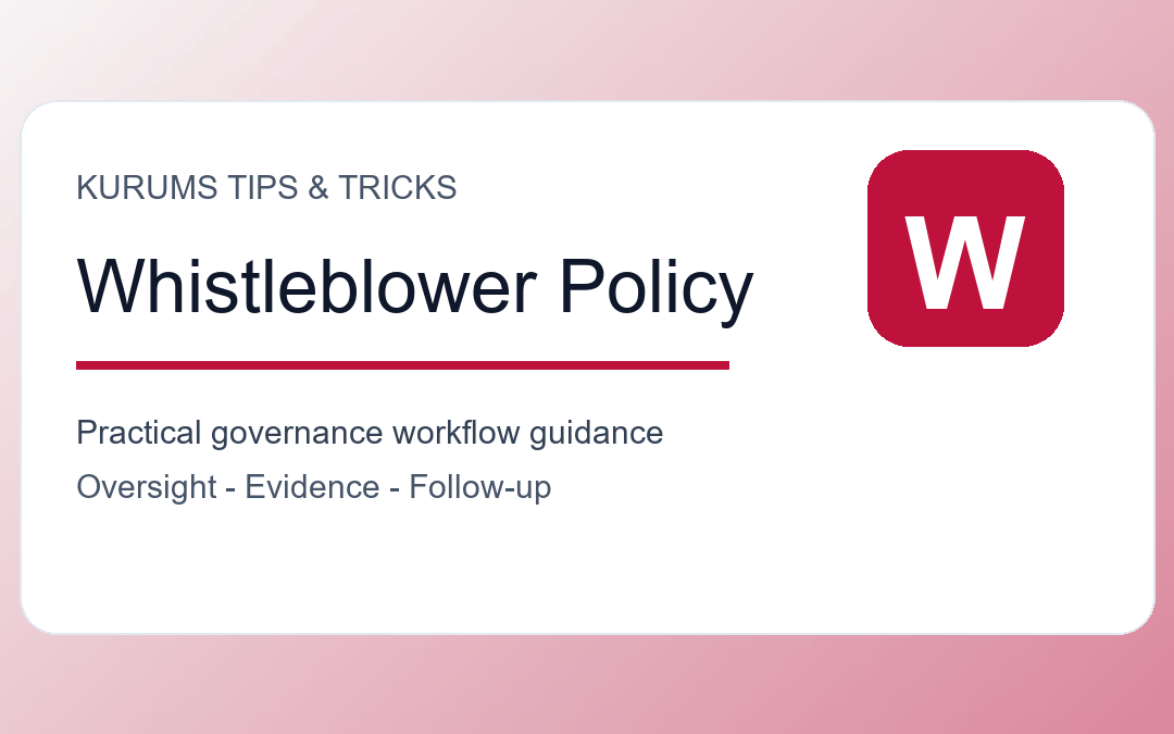 Whistleblower Policy Tips: How to Build a Reporting Process Employees Trust