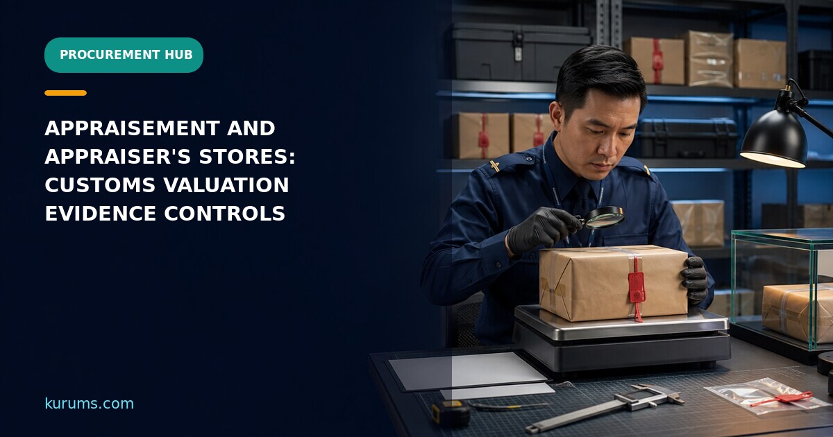 Procurement Hub featured cover for Appraisement and Appraiser’s Stores: Customs Valuation Evidence Controls