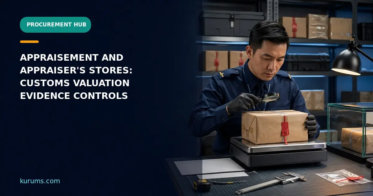 Procurement Hub featured cover for Appraisement and Appraiser’s Stores: Customs Valuation Evidence Controls