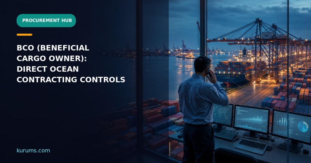 BCO (Beneficial Cargo Owner): Direct Ocean Contracting, Data and Service Controls