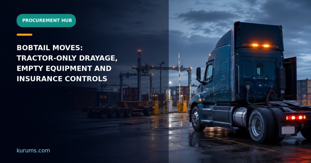 Procurement Hub featured cover for Bobtail Moves: Tractor-Only Drayage, Empty Equipment and Insurance Controls