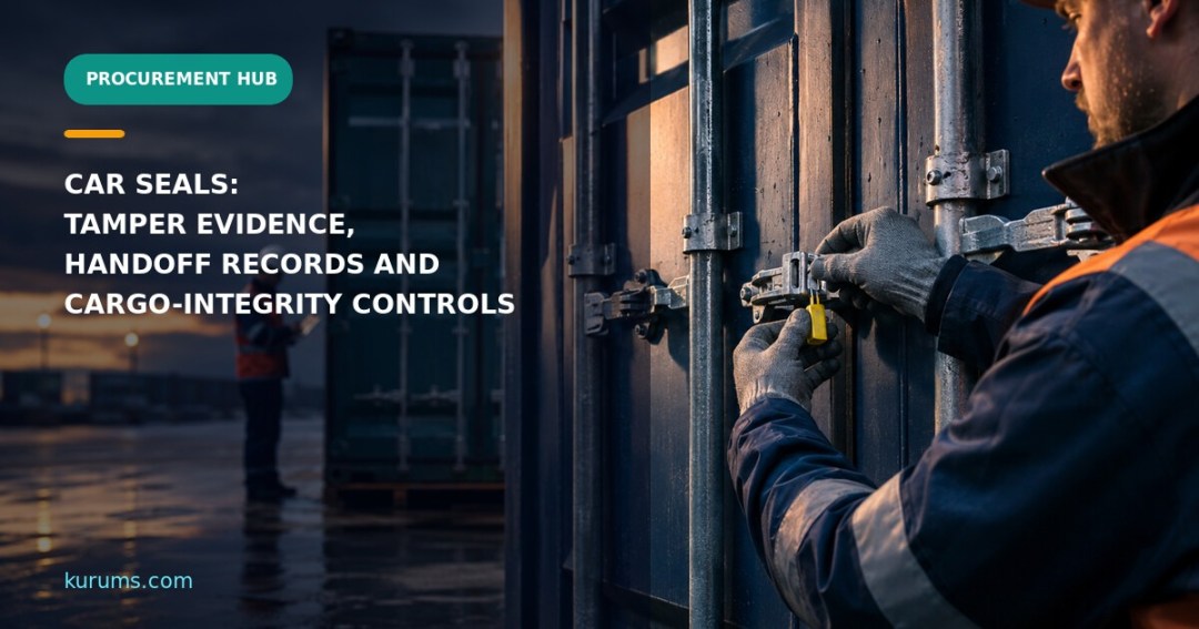 Procurement Hub featured cover for Car Seals: Tamper Evidence, Handoff Records and Cargo-Integrity Controls