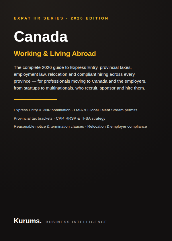 Canada — Expat HR Country Guide 2026 (E-book, PDF + EPUB)