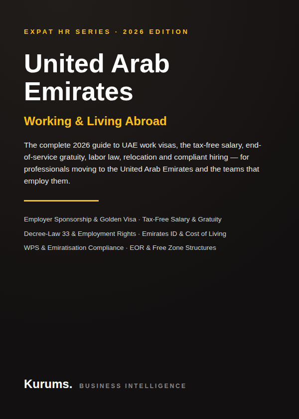 United Arab Emirates — Expat HR Country Guide 2026 (E-book, PDF + EPUB)