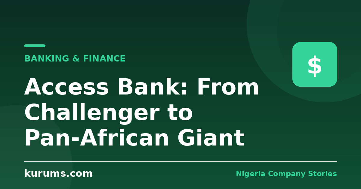 Access Bank: From Challenger to Pan-African Giant