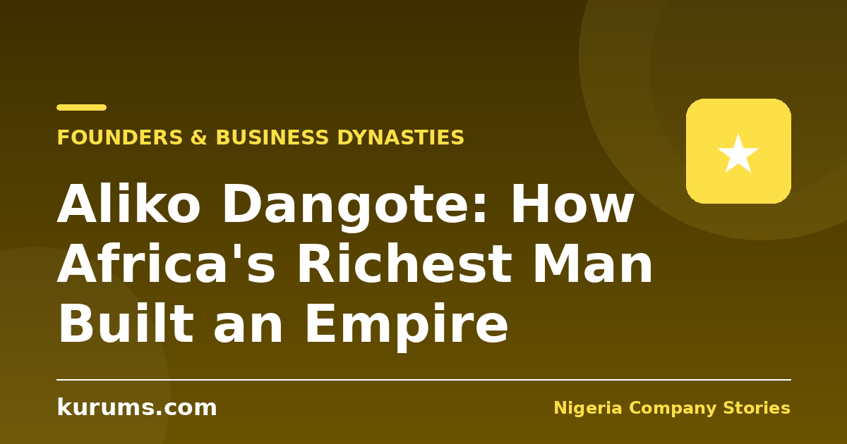 Aliko Dangote: How Africa's Richest Man Built an Empire