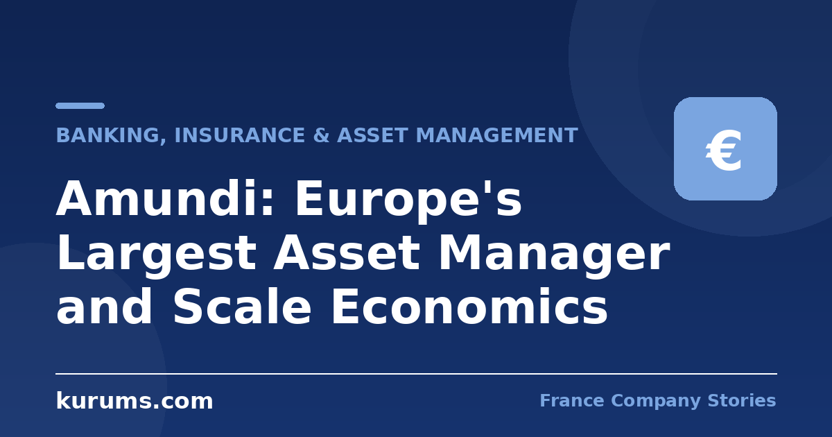 Amundi: Europe's Largest Asset Manager and Scale Economics