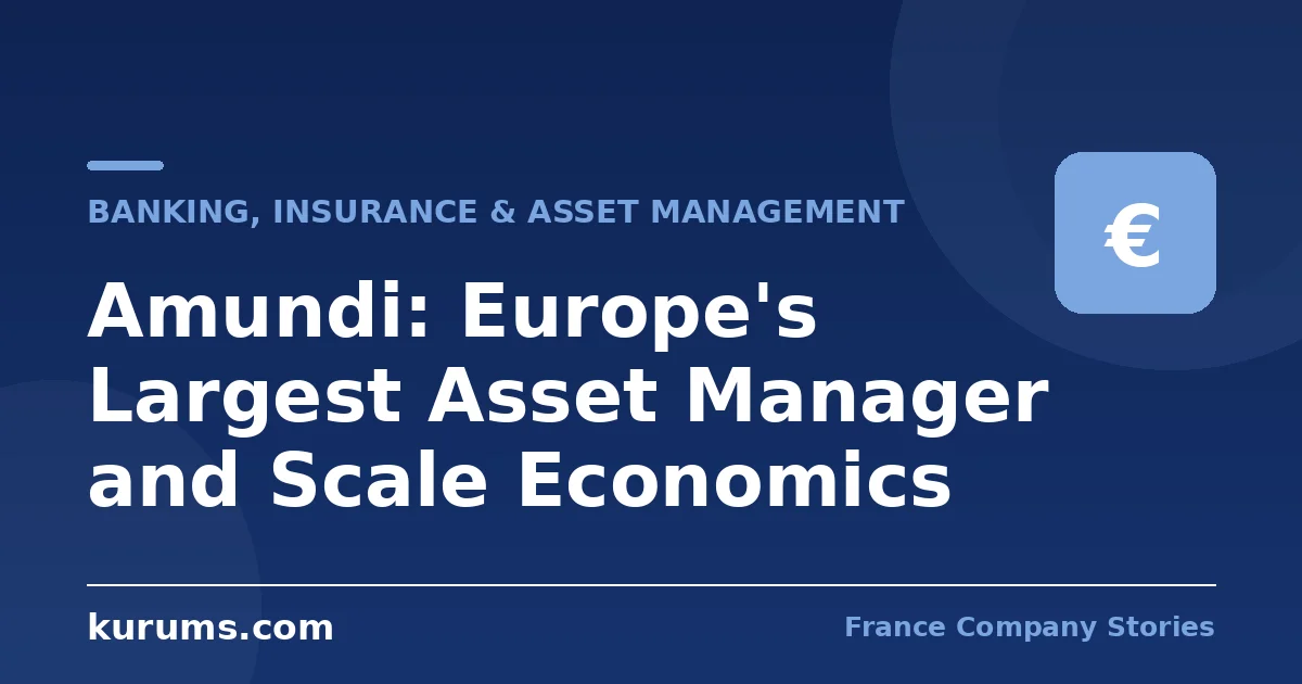 Amundi: Europe's Largest Asset Manager and Scale Economics