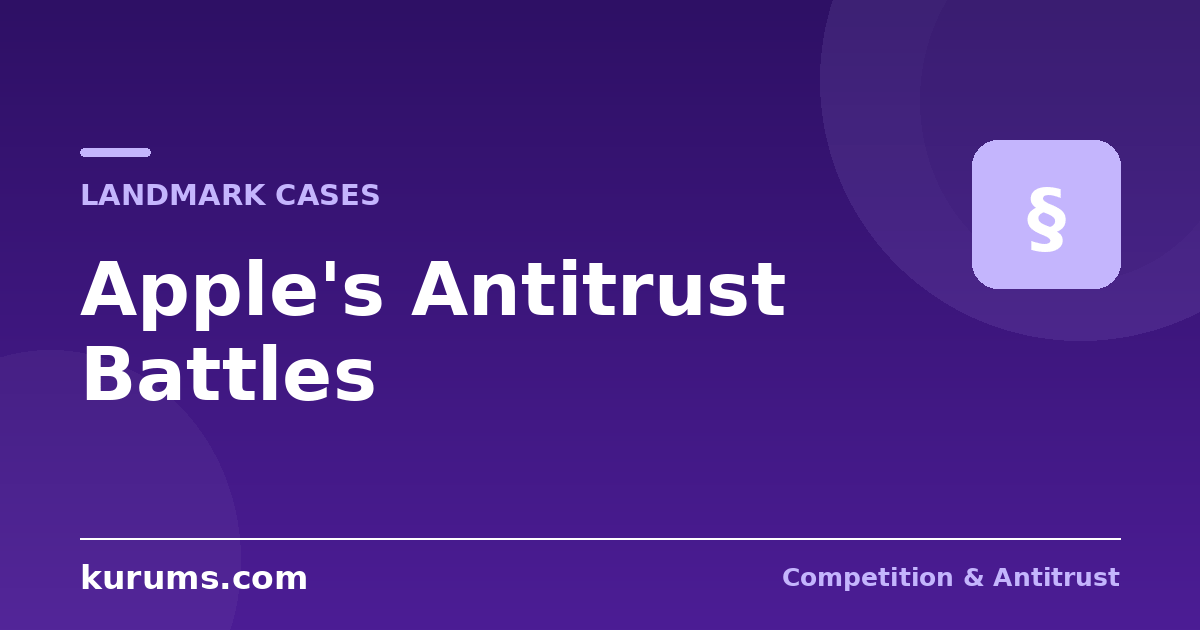 Apple's Antitrust Battles: App Store, Music Streaming and the DMA