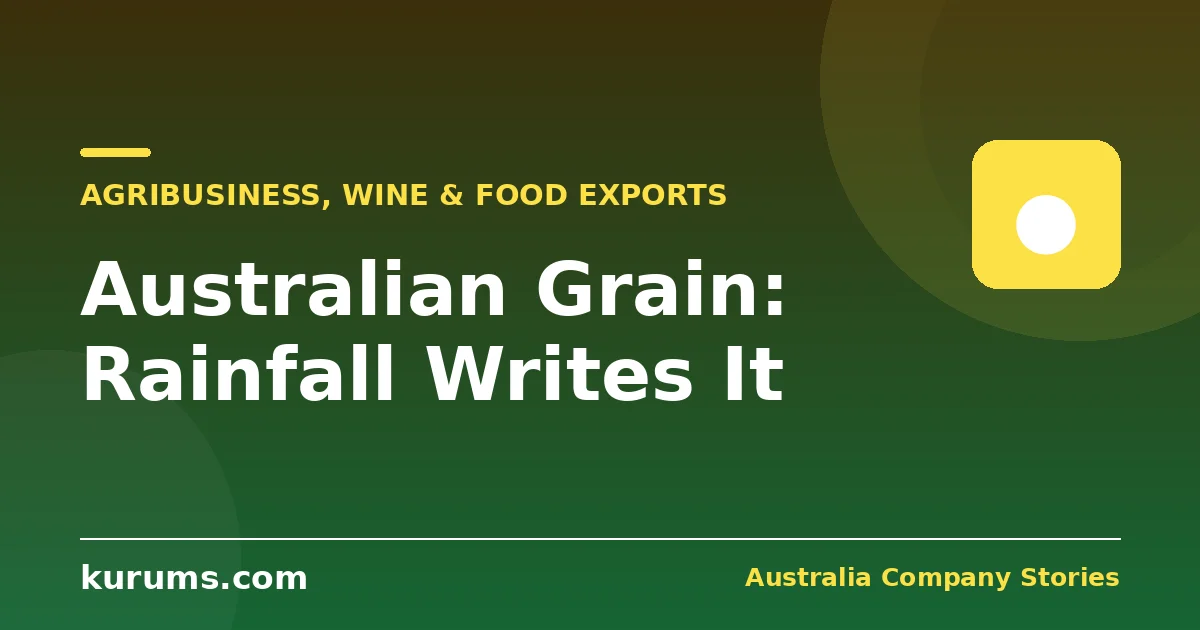 Australian Grain: The Business Where Rainfall Writes the Annual Report