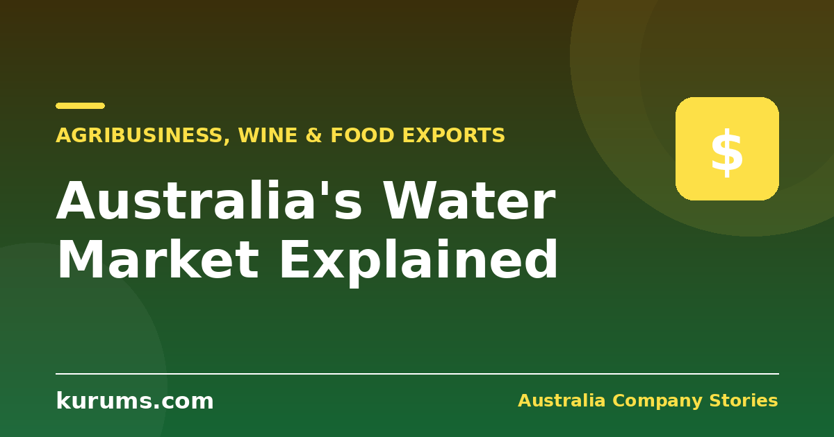 Australia's Water Market: How a River System Became a Tradeable Asset