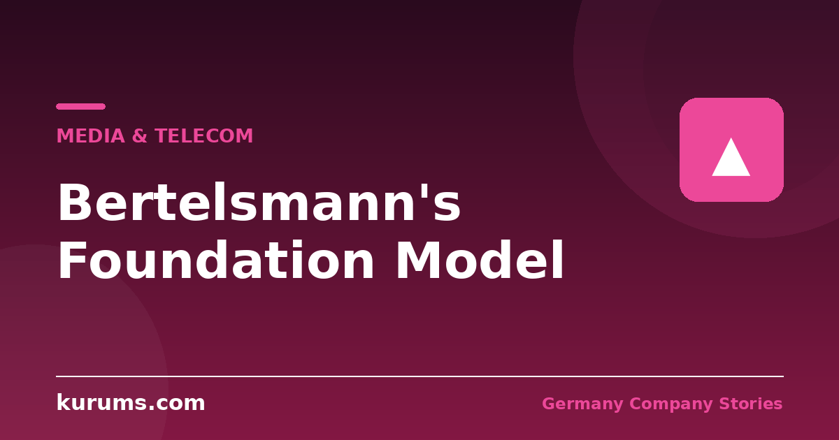 Bertelsmann: The Media Conglomerate That Answers to a Foundation