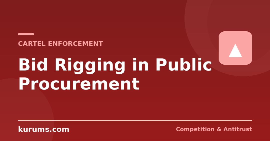 Bid Rigging in Public Procurement: Techniques, Red Flags and Enforcement