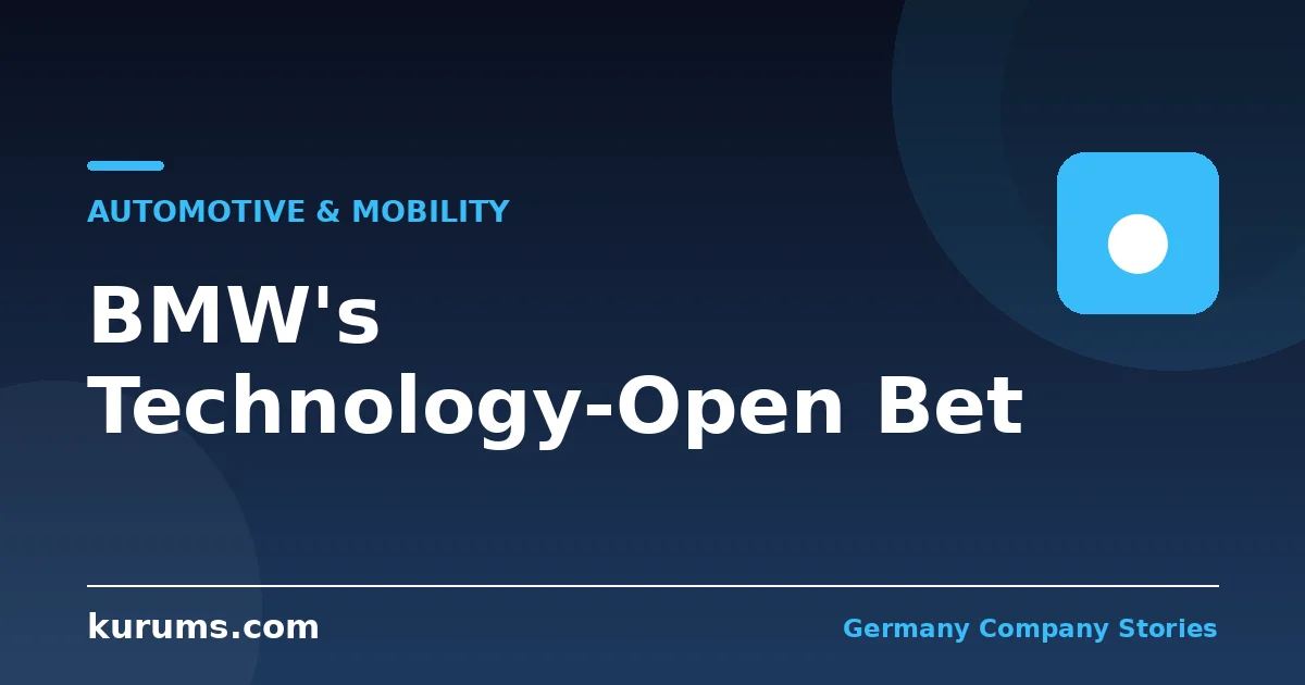 BMW's Technology-Open Strategy: Hedge or Indecision?