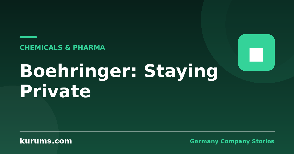 Boehringer Ingelheim and the Case for Staying Private in Pharma
