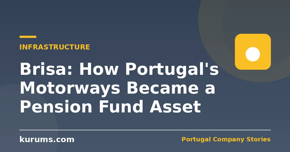 Brisa: How Portugal’s Motorways Became a Pension Fund Asset