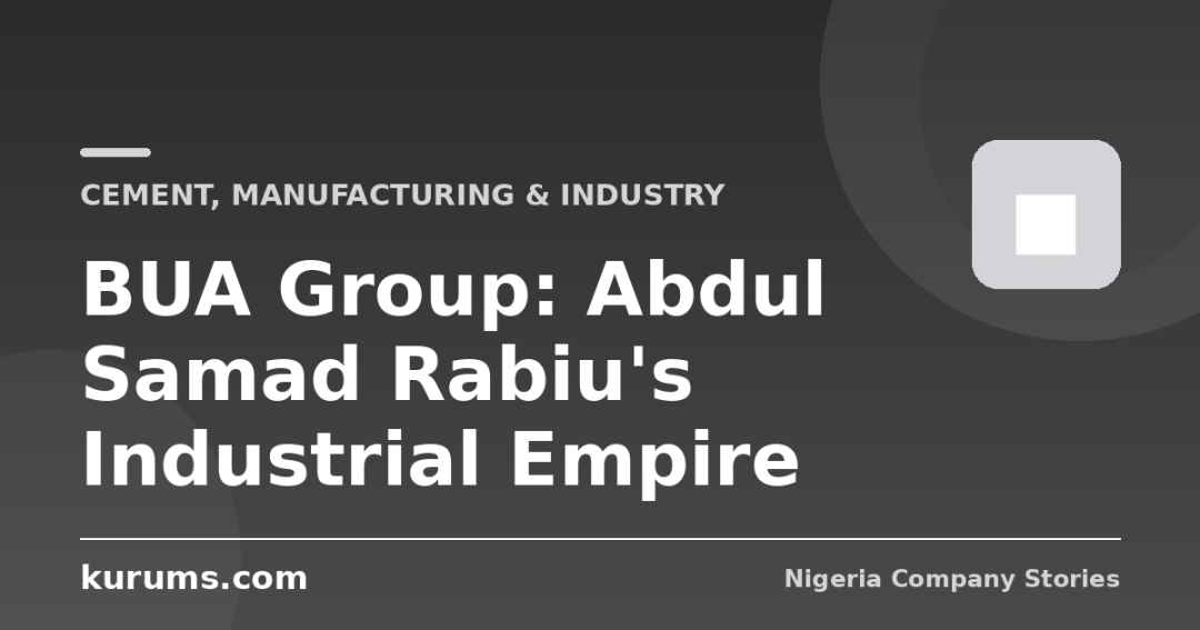 BUA Group: Abdul Samad Rabiu’s Industrial Empire